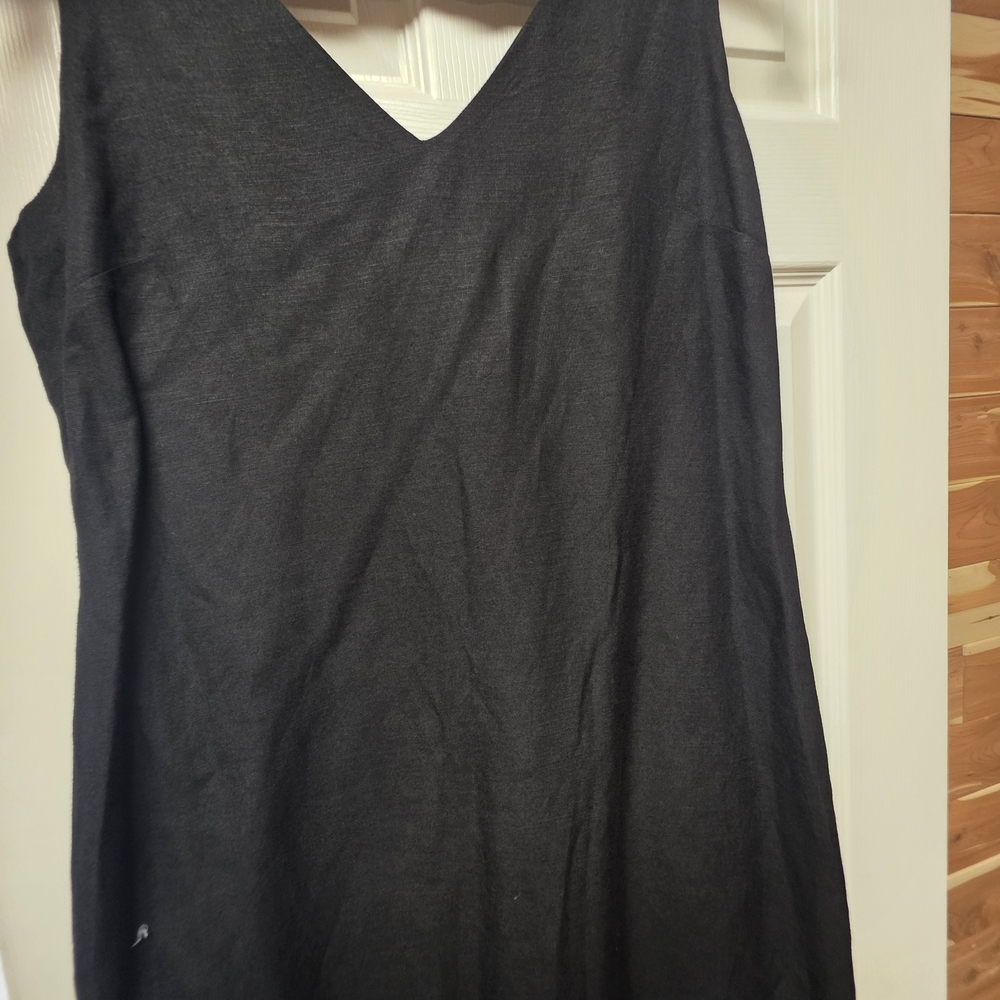 Banana Republic Black V-Neck Midi Dress